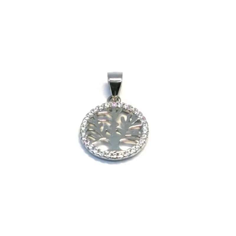 Colgante árbol de la vida con piedras