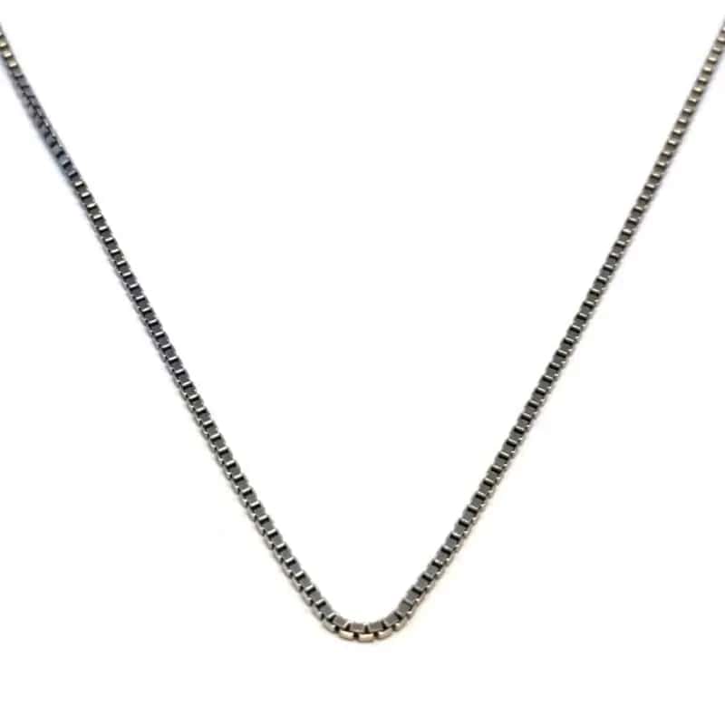 Cadena veneciana gruesa de plata para hombre (60 cm)